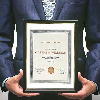 50-sheets Blank Award Certificate Paper With Silver Border, Printable, 8.5x11 In