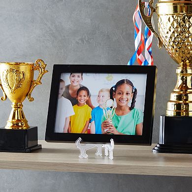 24 Pack Clear Mini Easels For Displaying Photos, Wedding Place Cards, 4 In