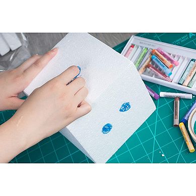 4 Pack Foam Cube Squares For Crafts, 6x6x6" White Blocks For, Diy Projects