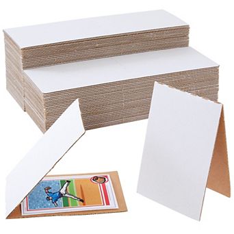75 Pack Cardboard Sleeves For Shipping Supplies, Trading Cards, 3 X 4.5" Folders