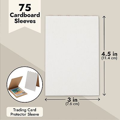 cardboard sleeves for trading cards Amazon.com : 96 Packs Sleeves for Sports Card Protectors, 3