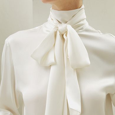 Lilysilk Silk Turtleneck Ribbon Blouse For Women