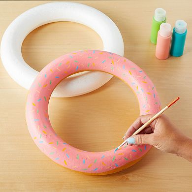 3 Pc 12 Inch Foam Wreath Forms, Craft Rings For Christmas Decorations, Holidays