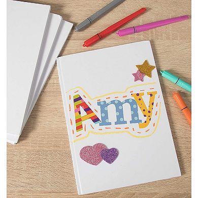 6 Pack 5.2 x 5.2-inch Blank Hardcover Books - 36 Sheets Each for Scrapbook