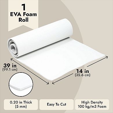 5mm Eva Foam Sheets For Cosplay, Costumes, Diy Projects, High Density, 14 X 39"