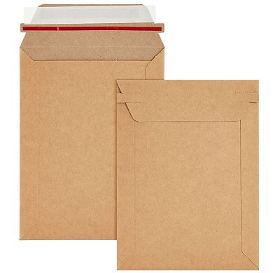 100 Pack Rigid Mailers 6x8 - 450 Gsm Sturdy Self-adhesive Cardboard Envelopes