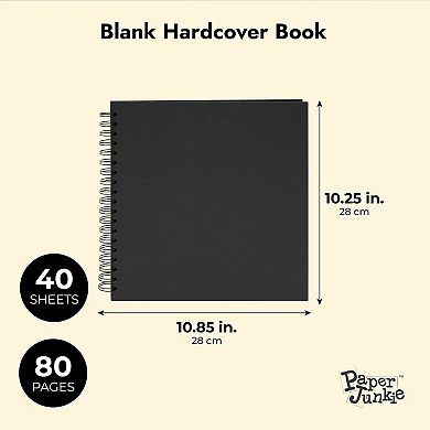 Blank Hardcover Book For Scrapbooking, Diy Photo Album (10x10 In, 40 Sheets)