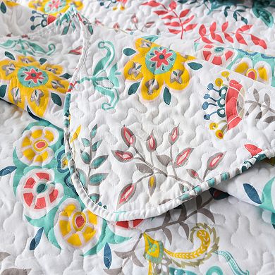 Marcielo 3 Piece Bohemian Boho Quilt Bedspread Set Bedding Coverlet Set