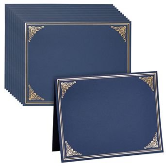 12-pack Navy Blue Certificate Holders - Use As Award, Diploma Cover, Letter-size