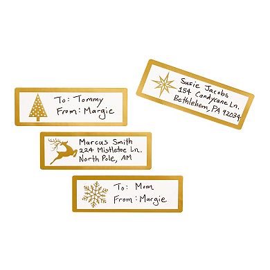 210 Pcs Printable Address Labels For Christmas Cards Holiday Gifts Wrapping