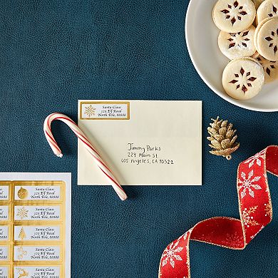 210 Pcs Printable Address Labels For Christmas Cards Holiday Gifts Wrapping