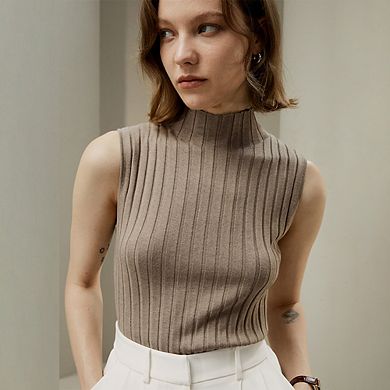 Lilysilk Silk-cashmere Blend Knit Top For Women