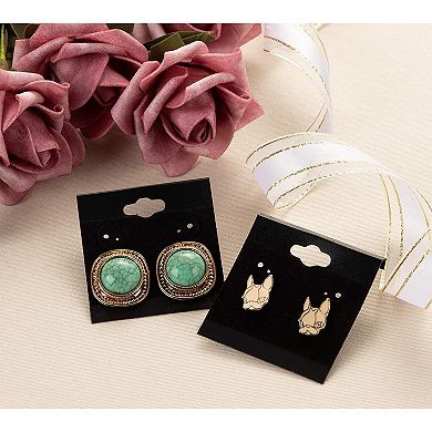 100x Earring Holder Cards Display Velvet For Jewelry Ear Studs Selling 2 X 2"