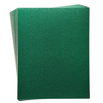30 Sheets Glitter Green Cardstock Paper For Diy Crafts, 300gsm, 8.5 X 11 in