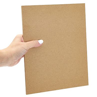 0.25" Thick Mdf Chipboard Sheets For Arts And Crafts, 8 X 10 In, 12 Pack