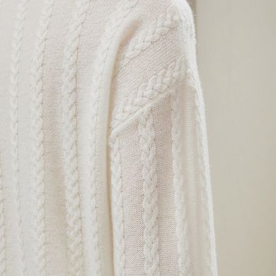Lilysilk Women's Semi-sheer Cable-knit Sweater