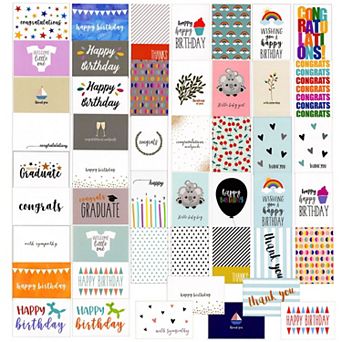 48-pack Assorted Cards With Envelopes All Occasion, 48 Designs, 4x6 In