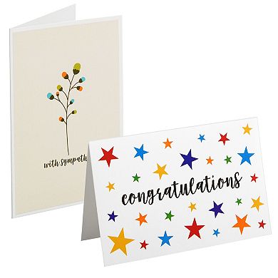 48-pack Assorted Cards With Envelopes All Occasion, 48 Designs, 4x6 In