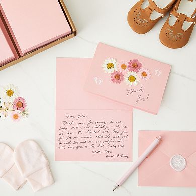 48 Pack Blank Pink Cards With Envelopes Set, 4x6 Greeting Cards For Invitations