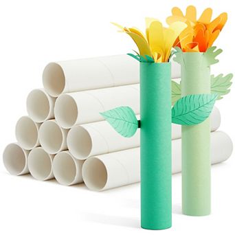 24 Pack Cardboard Craft Roll Paper Tubes Brown For Diy Projects, 1.7" X 10"