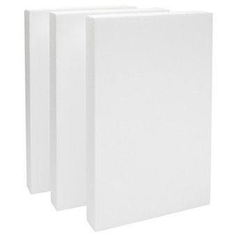 3 Pack Polystyrene Foam Blocks For Crafts Supplies, Diy Projects (17x11x2 In)
