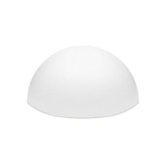 White Half Sphere Foam Ball For Diy Crafts, Large Hollow Dome, 11.4 X 6 in