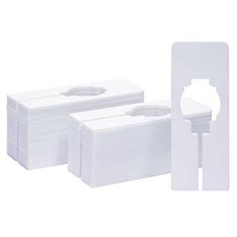 60 Pack Blank Closet Dividers for Hanging Clothes, 5 x 2 in