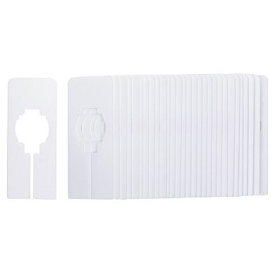 60 Pack Blank Closet Dividers for Hanging Clothes, 5 x 2 inches