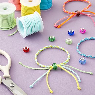30 Spools Faux Leather Laces For Crafts, 2.5mm Vegan Suede Cord For Crafts