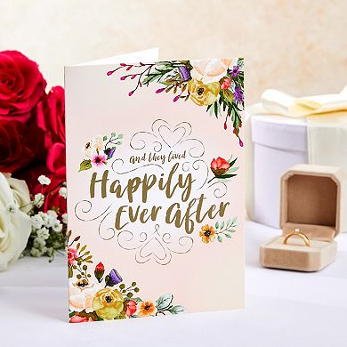 36 Pack Engagement And Wedding Cards For Couples With Envelopes, 6 Designs, 5x7"