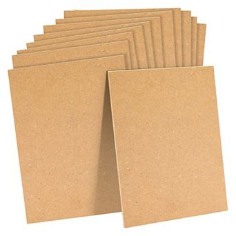 0.25" Thick Mdf Chipboard Sheets For Arts And Crafts, 9 X 12 in 12 Pack