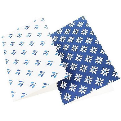 48-pack Blue Stationery Notecards And Envelopes Set, 6 Designs, Blank Inside