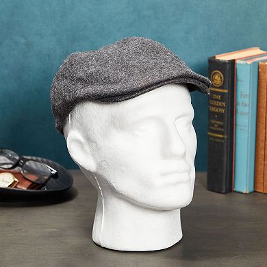 Male Foam Head Form, Mannequin Display For Masks, Hats, Wigs (white, 9x11 In)