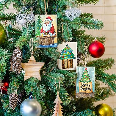 60 Pack Unfinished Wood Rectangles For Crafts, 2x3 Wooden Pieces For Painting