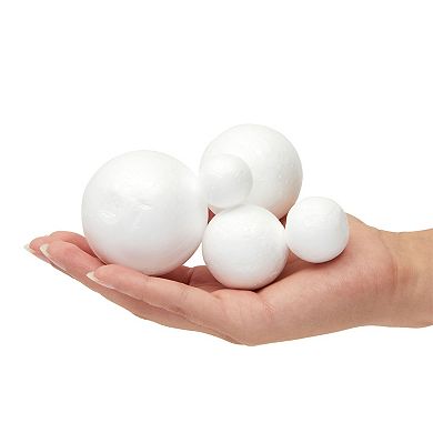 24 Piece Diy Solar System Kit With Foam Balls And Plastic Sticks, Assorted Sizes