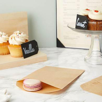 Greaseproof Paper Treat Bags For Cookies, Candy, Snacks (kraft Brown, 200 Pack)