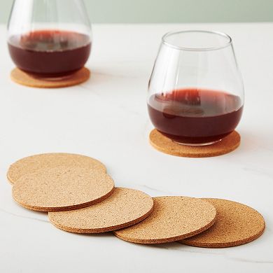 50 Pack Self-adhesive Cork Coaster Backing For Diy Crafts, 3.5 In, 1/8" Thick