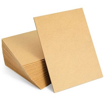 30 Sheets Thin Wood Mdf Boards, Medium Density Fiberboard, 2mm, Brown, 6 X 8 in