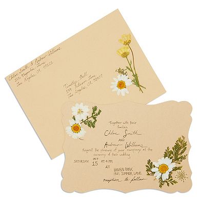 50 Pack Cards And Envelopes, 5x7 Inches For Invitations, Brown Kraft Paper