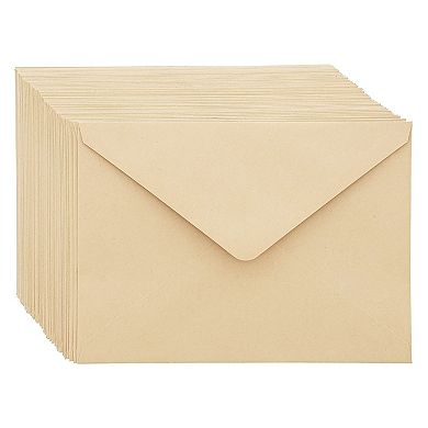 50 Pack Cards And Envelopes, 5x7 Inches For Invitations, Brown Kraft Paper