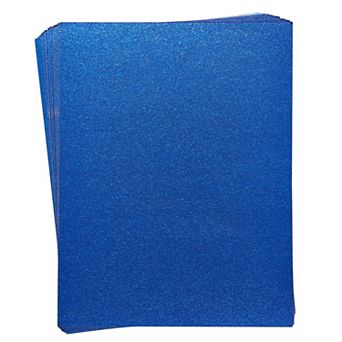 30 Sheets Glitter Royal Blue Cardstock Paper For Diy Crafts, 300gsm, 8.5 X 11 in