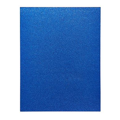 30 Sheets Glitter Royal Blue Cardstock Paper For Diy Crafts, 300gsm, 8.5 X 11 In