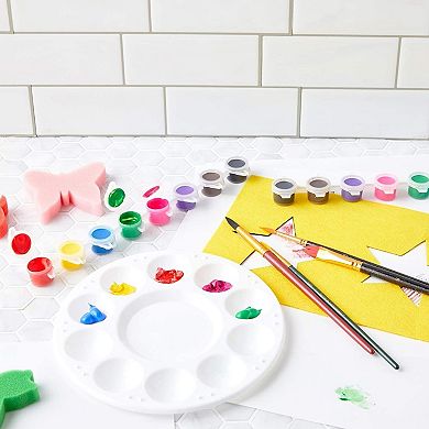 Acrylic Paint Pots for Kids, Classroom, Art and Crafts, 24 Pack, 8 Colors