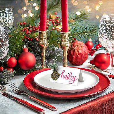 100 Pcs Place Paper Greetings Tent Card For Wedding Boutique Event 2" X 3.5"