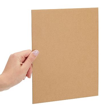 25 Pack Corrugated Cardboard Sheets, 8x10 Flat Inserts For Crafts, 2mm Thick