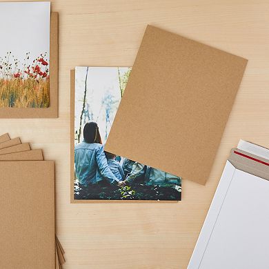 25 Pack Corrugated Cardboard Sheets, 8x10 Flat Inserts For Crafts, 2mm Thick