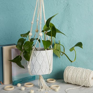 Wooden Beads And Rings Set For Diy Crafts And Macrame (80 Pieces)