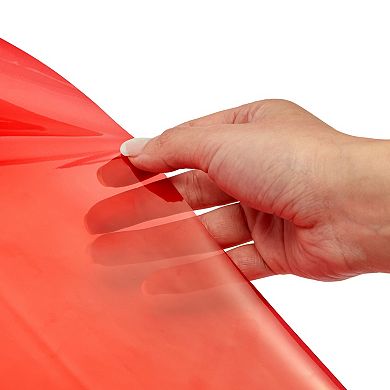 6 Roll Clear Colored Cellophane Wrap Roll For Gift Wrapping, 6 Colors, 17" X 10'