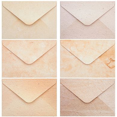 60 Pack Blank Cards And Envelopes 4x6 In, Vintage Style Stationery For Diy Cards