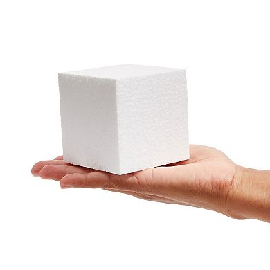 30 Pack Foam Craft Blocks For Modeling, 3 Inch Mini Square Cubes For Sculpting